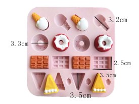 Molde silicona 20 figuras dulces y saladas
